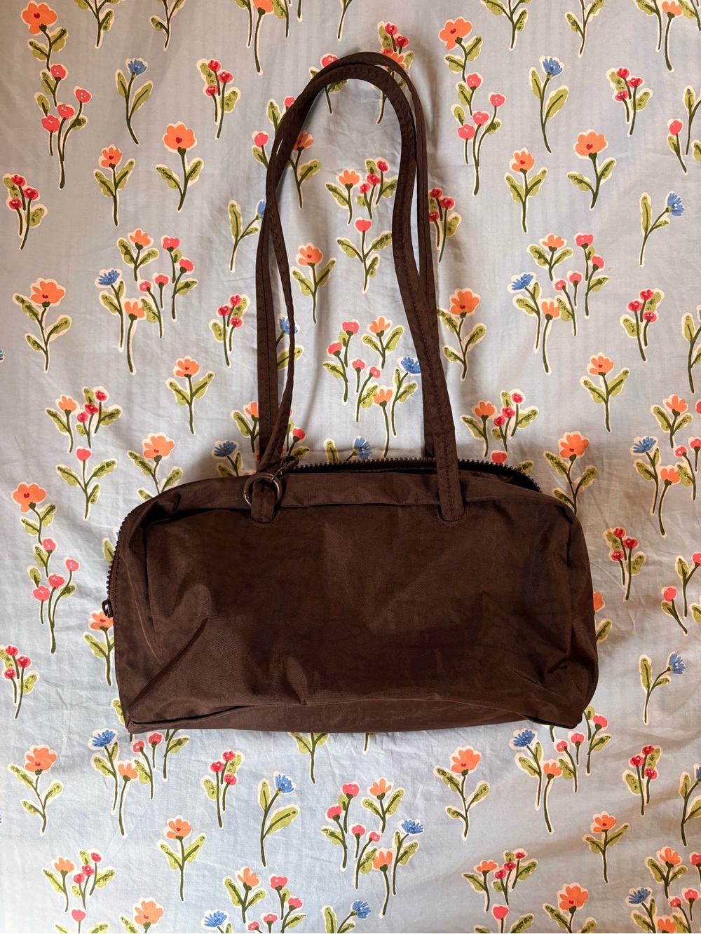 BAGGU Bowler Bag in Chocolate Plum